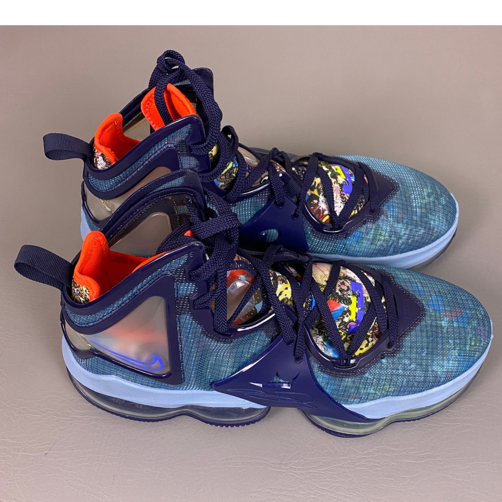 Nike Lebron 19 Fast Good Dutch Blue Cz0203-400 Mens Size 14 Basketball Shoes